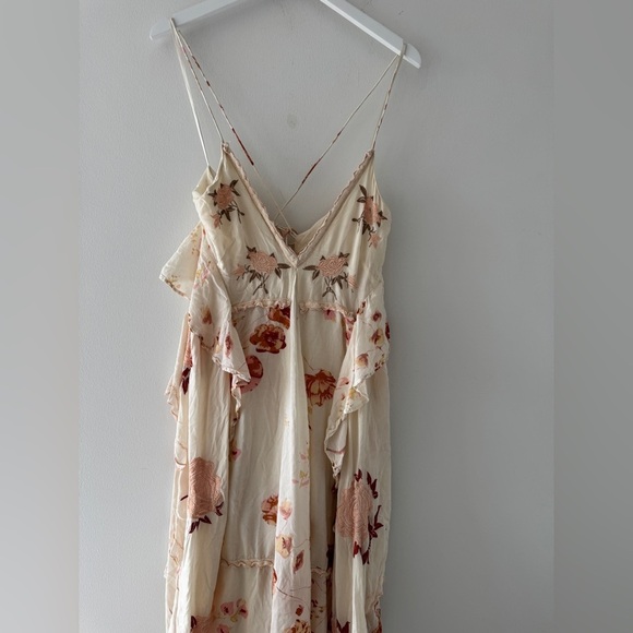 FREE PEOPLE Audrey Embroidered Maxi Dress in Ivory XS - Picture 11 of 16